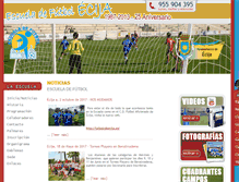 Tablet Screenshot of escueladefutbol.ecija.es